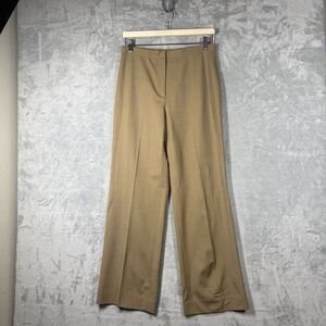 Classiques Entier Womens Size 10 Tan Wool Dress Pants Trousers Slacks *See Pics